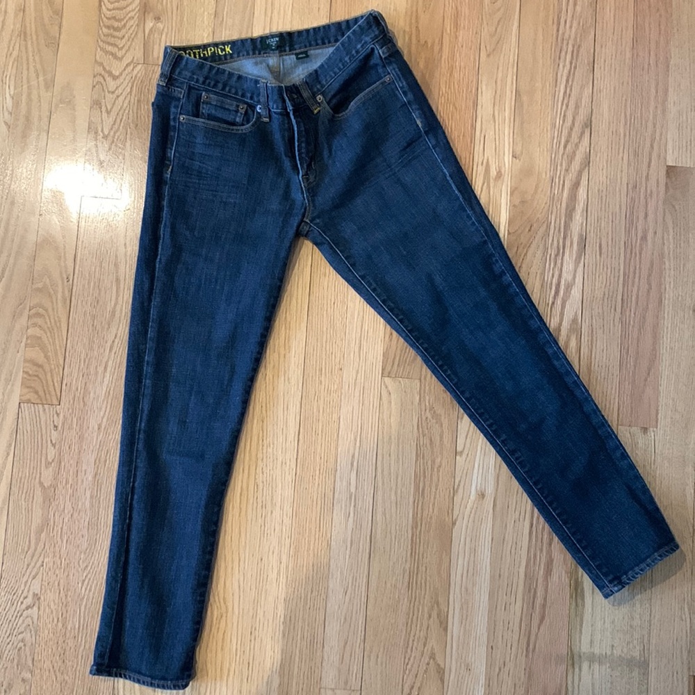 28 toothpick jeans from JCrew